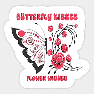 Butterfly Flower Wings Best Gift For Mothers Day Lovers Sticker